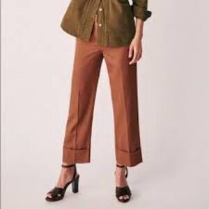 Sezane Tan Wide Leg Women's Pants